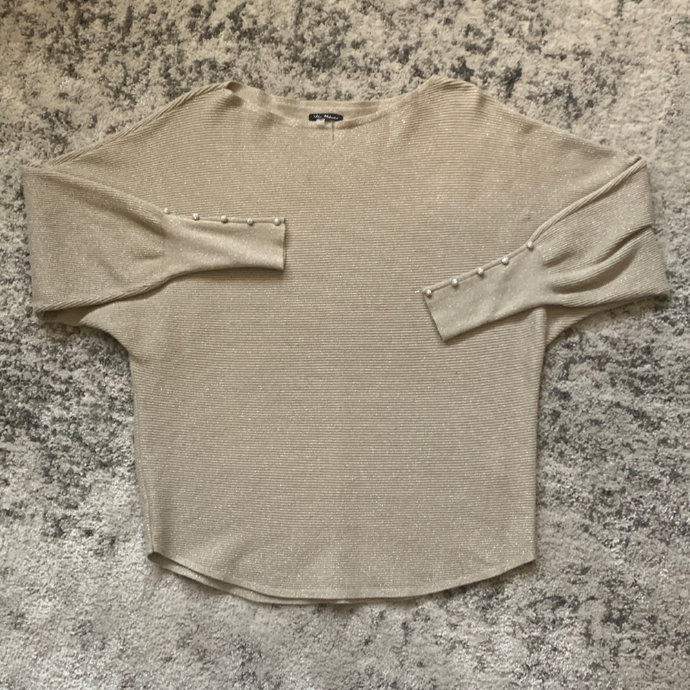 Vila Milano Gold Sparkle Sweater